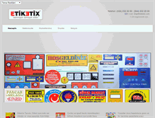 Tablet Screenshot of etiketix.com